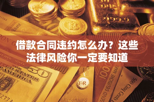武汉借款合同违约怎么办？这些法律风险你一定要知道