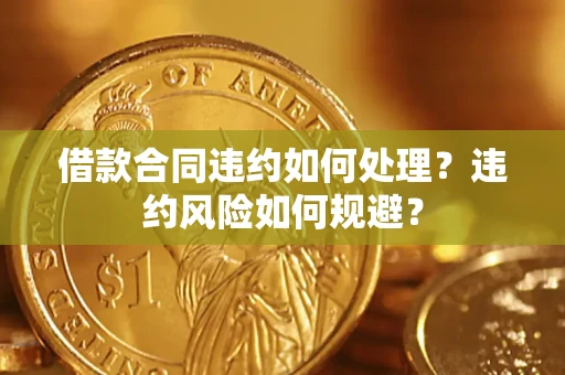 武汉借款合同违约如何处理？违约风险如何规避？