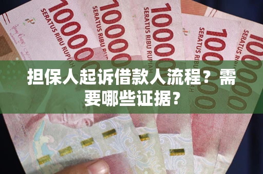 武汉担保人起诉借款人流程？需要哪些证据？