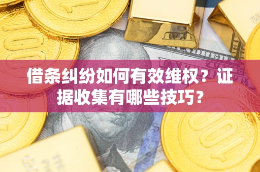 武汉借条纠纷如何有效维权？证据收集有哪些技巧？