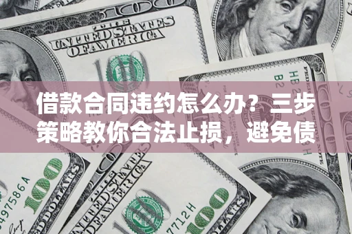 武汉借款合同违约怎么办？三步策略教你合法止损，避免债务危机升级