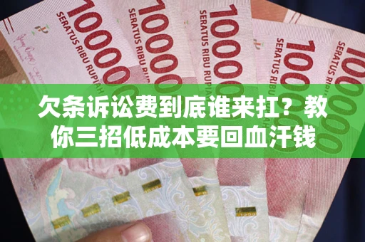 武汉欠条诉讼费到底谁来扛？教你三招低成本要回血汗钱
